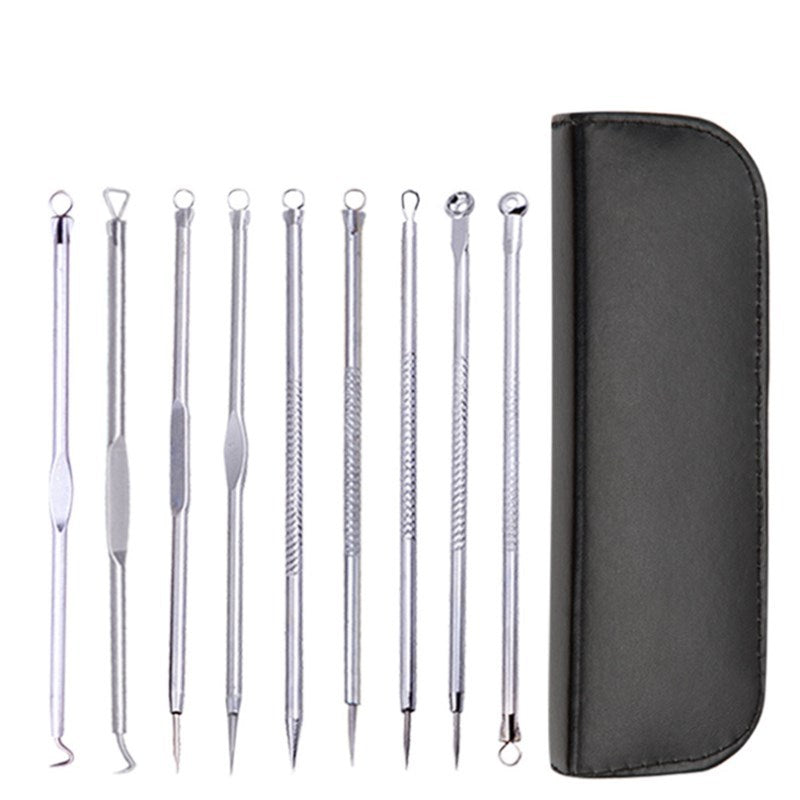 9pcs Stainless Steel Acne Remover